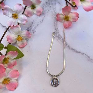 Snake chain bracelet with handprint / footprint or pawprint